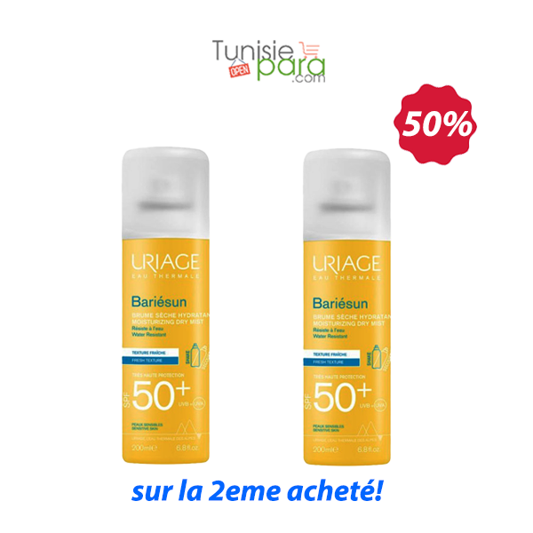 BARIÉSUN Brume Sèche SPF50+ 200ml -50% sur la 2ème